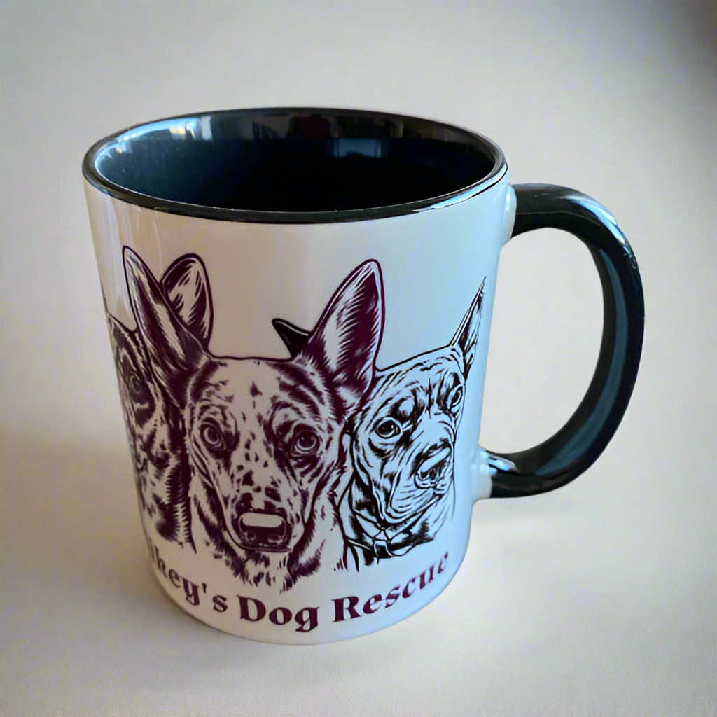 Mikey's Dog Rescue Mug in Black