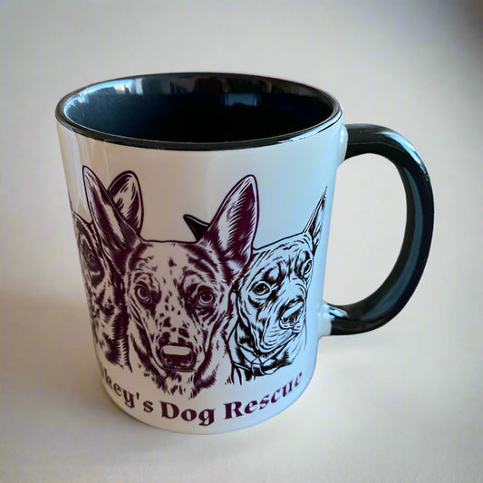 Mikey's Dog Rescue Mug in Black