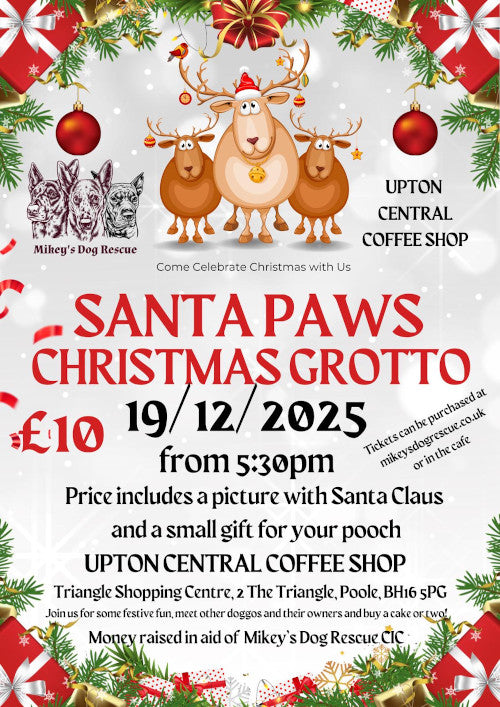 Santa Paws at Upton Central Coffee Shop
